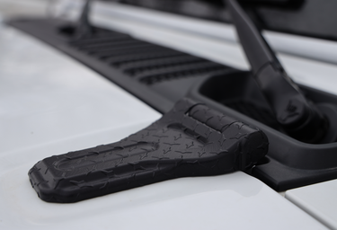 Diamond Plate Small Hood Hinge Cover | JL Wrangler